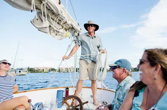 Fred Newhart sailing