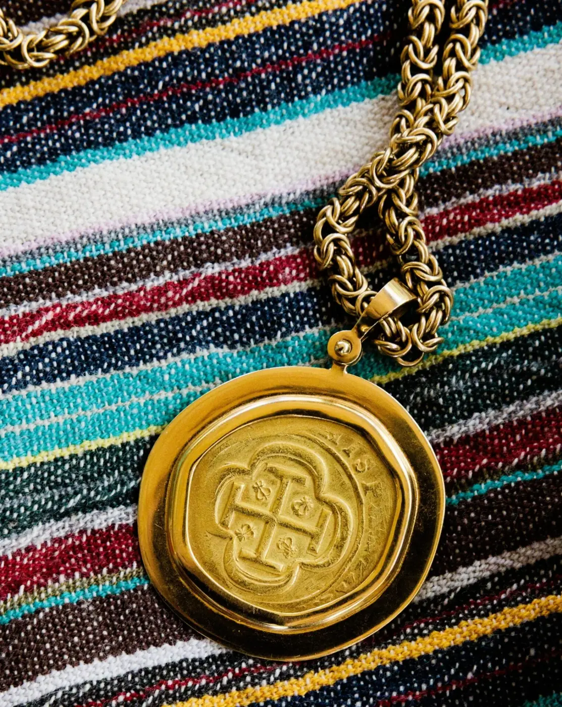 A gold coin recovered from a Spanish shipwreck